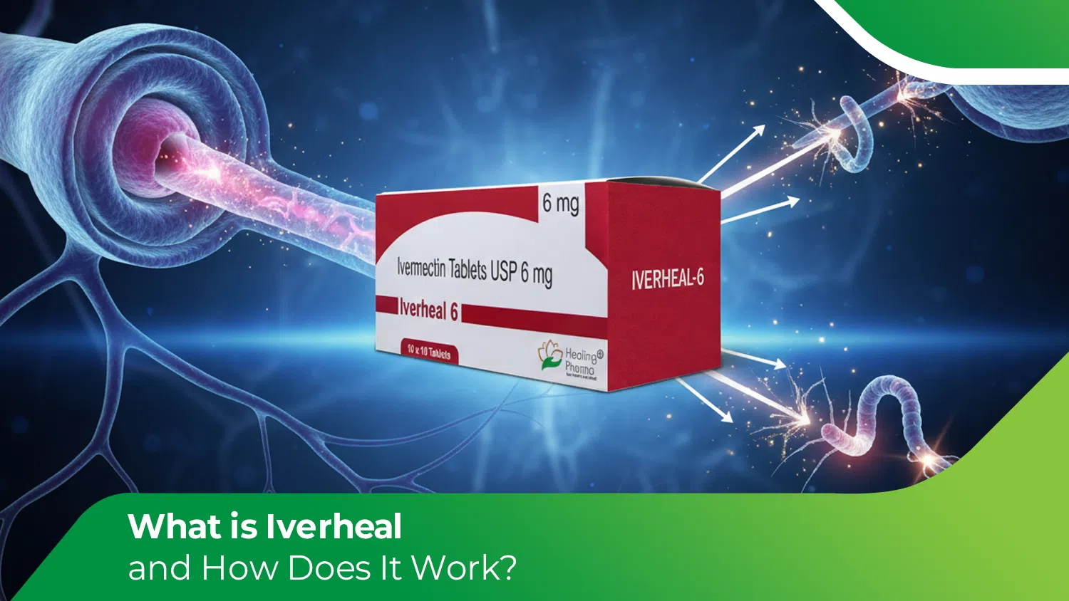 Iverheal 6 mg ivermectin tablets product box
