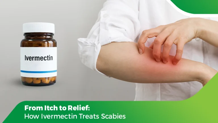Person experiencing intense itching due to scabies finding relief after treatment with ivermectin medication