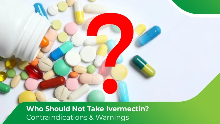 Who should not take ivermectin concept showing medication warnings and contraindications