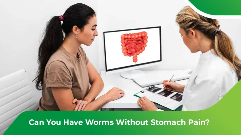 Worm infection symptoms without stomach pain